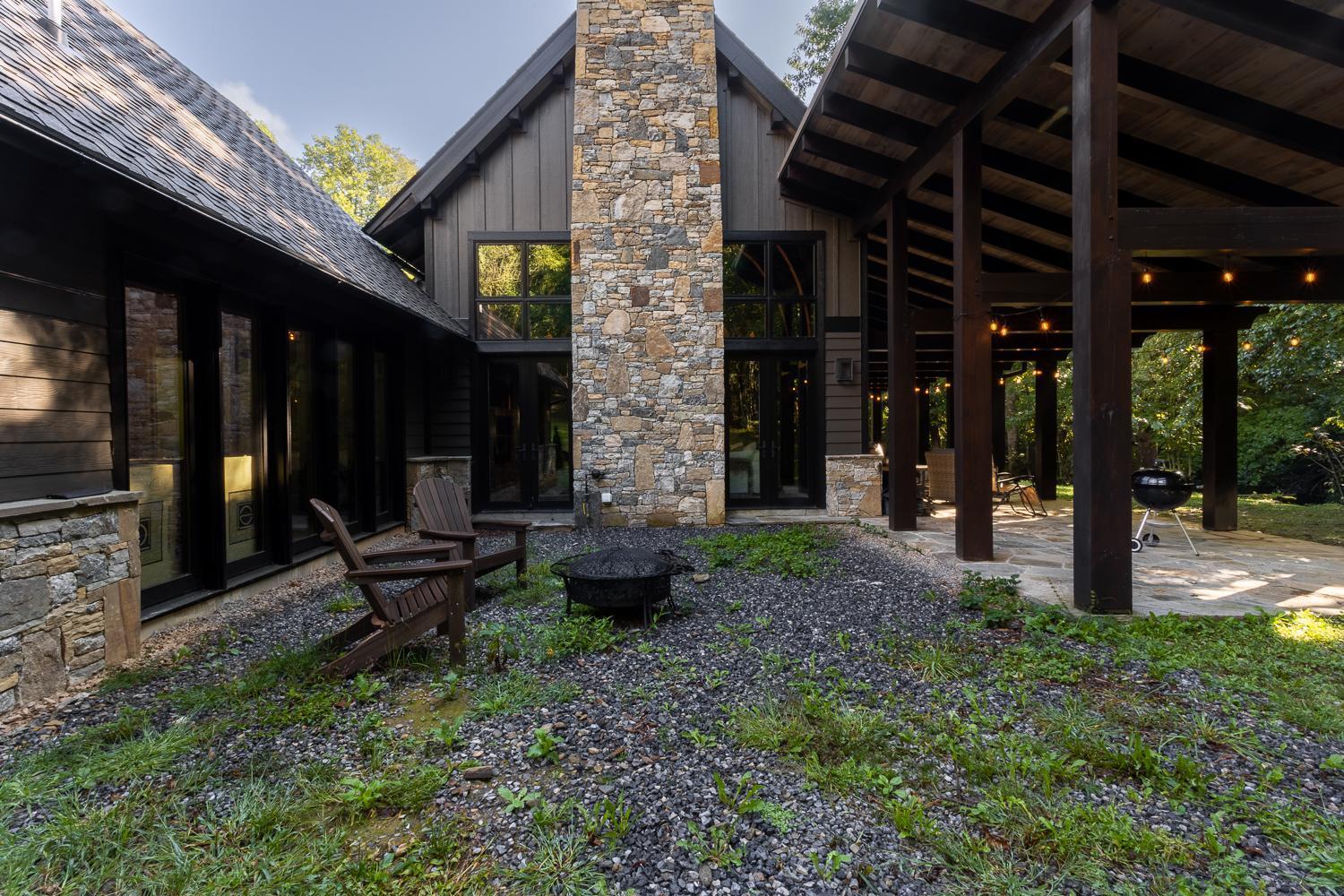 Modern Mountain Creekhouse Villa Maggie Valley Exterior photo